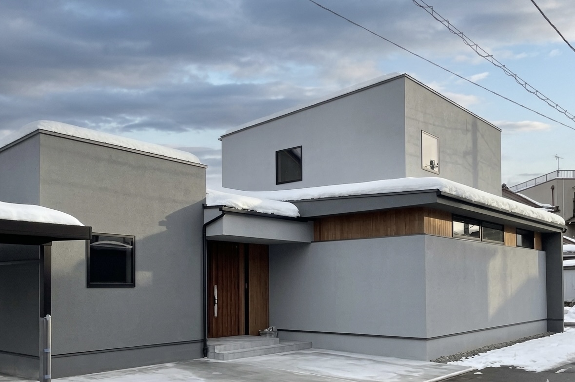 福井の高気密高断熱住宅の外観